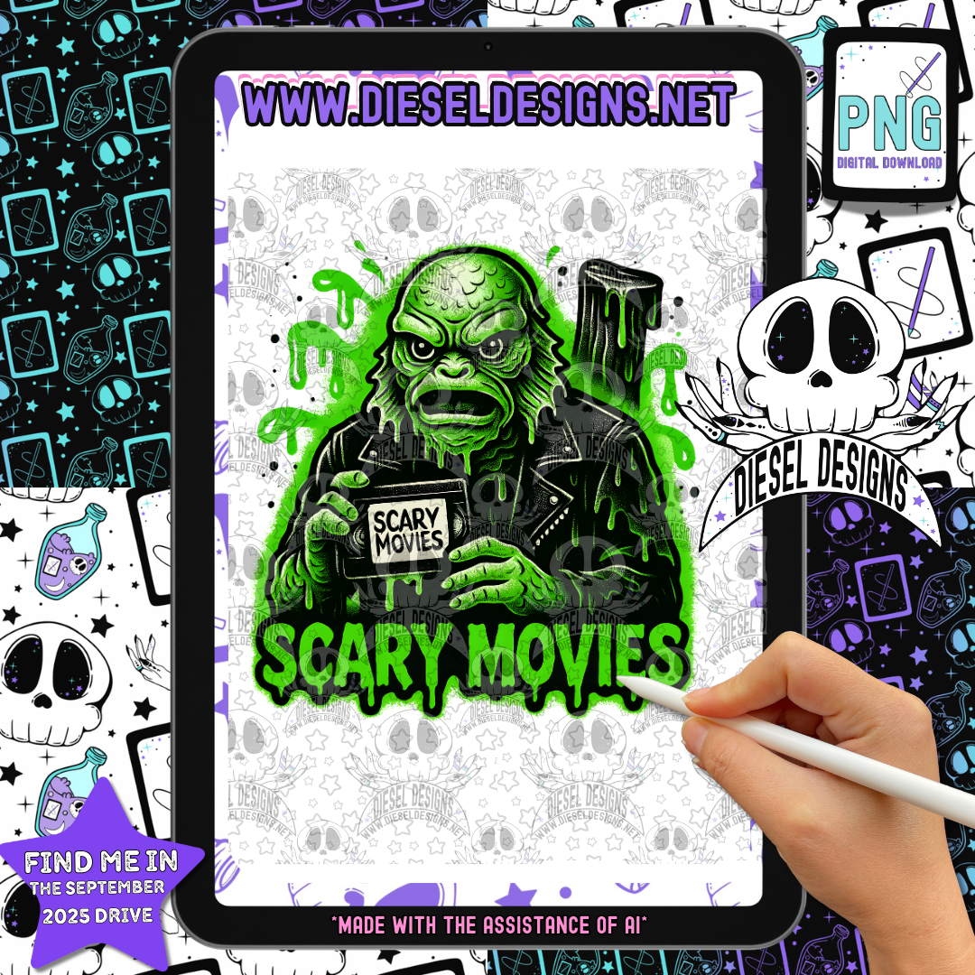 Swamp Man Scary Movie PNG  | 300 DPI | Transparent PNG | Digital File Only
