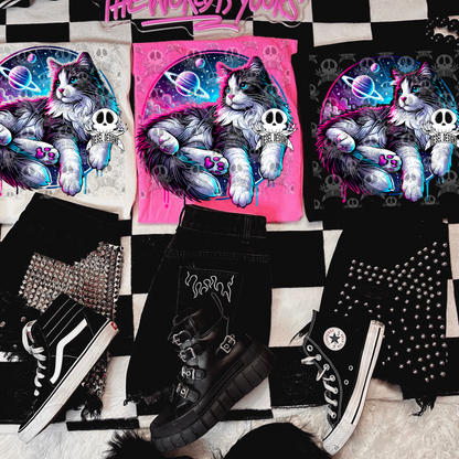 Galaxy Compfy Cat V3 PNG  | 300 DPI | Transparent PNG | Digital File Only