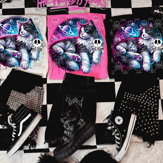 Galaxy Compfy Cat V3 PNG  | 300 DPI | Transparent PNG | Digital File Only