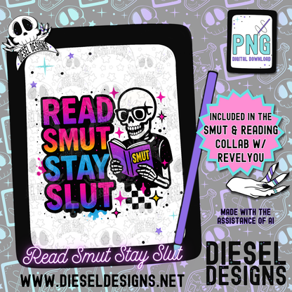Smut And Reading Collab With RevelYou Design Co | 300 DPI | PNG | Tumbler Wraps | Libby Wraps | Collab | Digital File Only