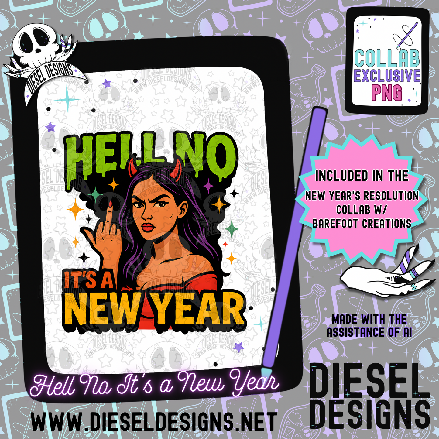 New Year Resolutions Bundle | 300 DPI | PNG | Bundles | Digital File Only