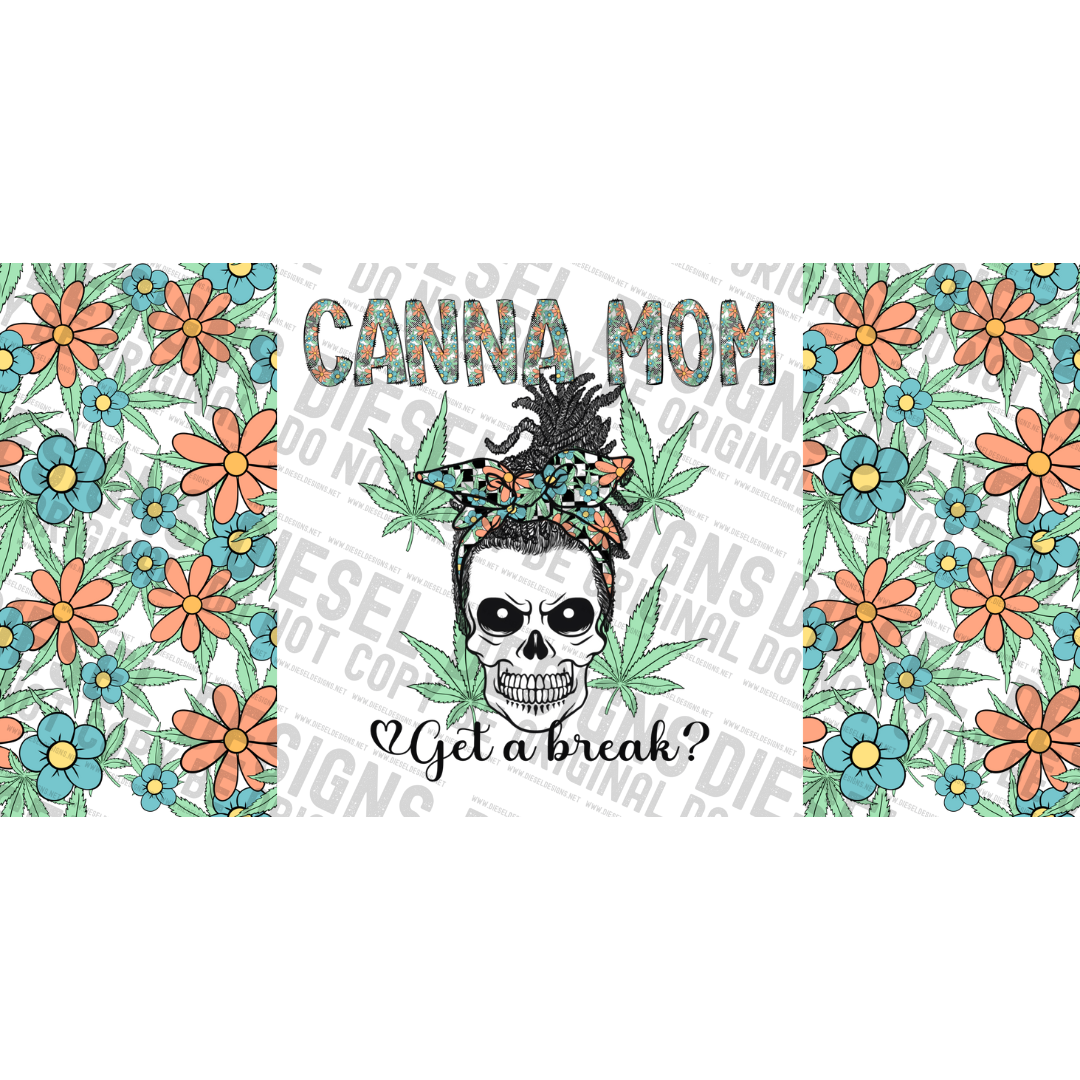 Canna Mom Dreads | 300 DPI PNG | 16 oz Libby Wrap