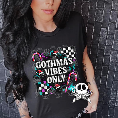 Gothmas Vibes Only PNG  | 300 DPI | Transparent PNG | Digital File Only