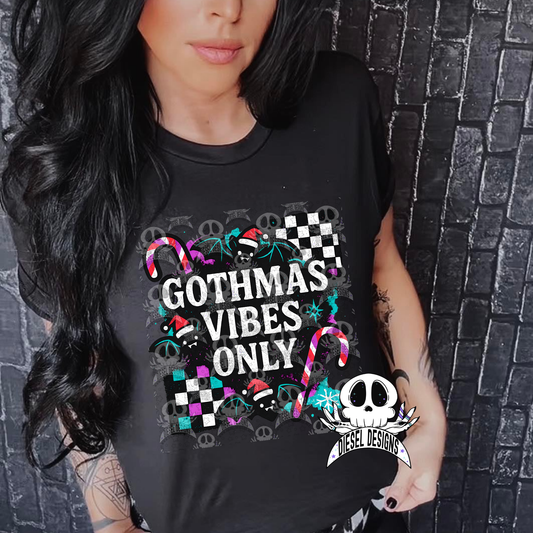 Gothmas Vibes Only PNG  | 300 DPI | Transparent PNG | Digital File Only
