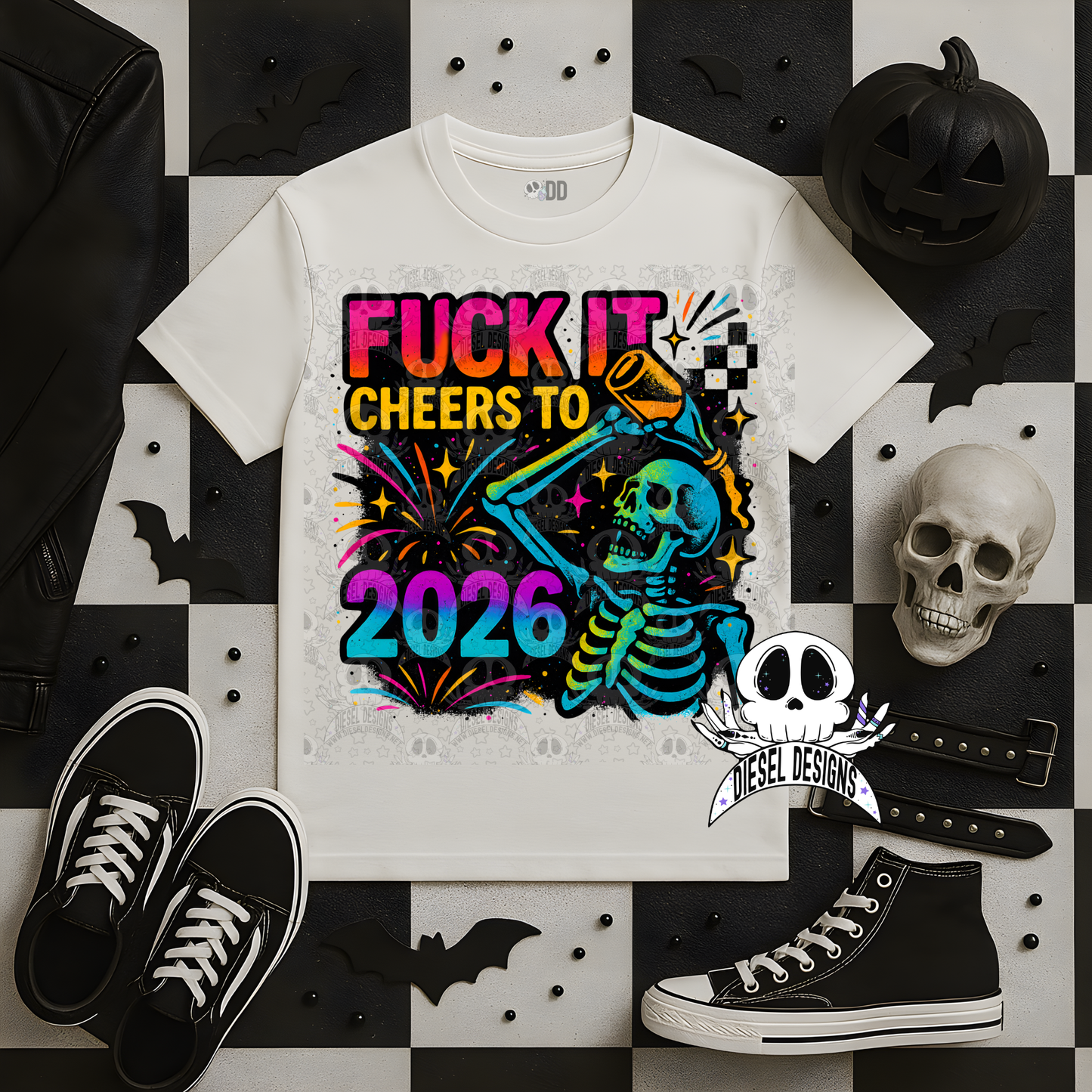 Fuck It Cheers to 2026 PNG  | 300 DPI | Transparent PNG | Digital File Only