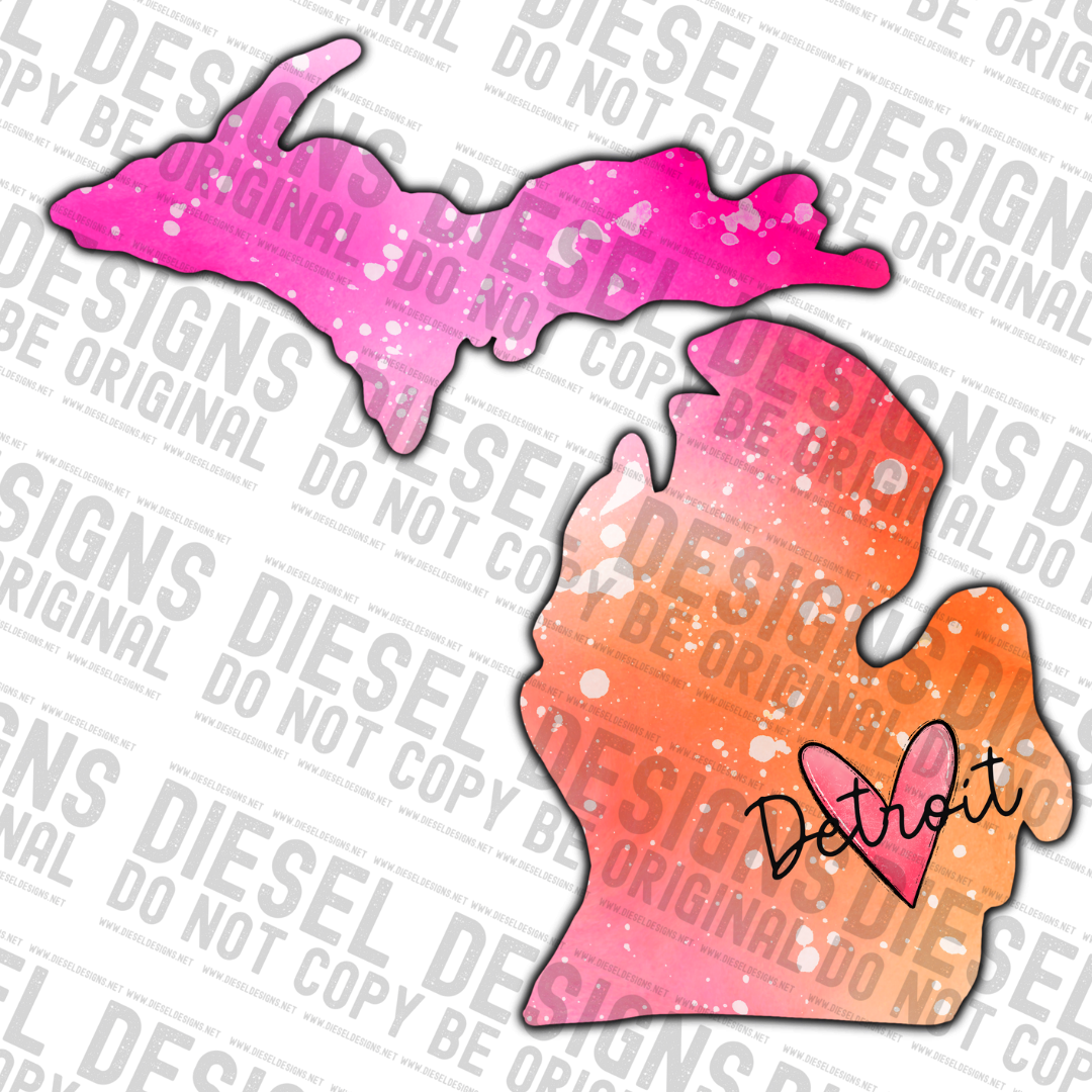 Michigan Pink | 300 DPI | Transparent PNG