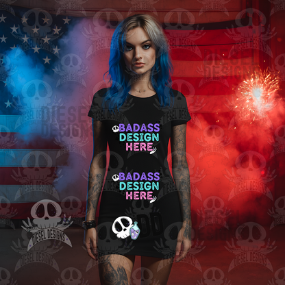 Star Spangled Dresses Mock Up Bundle | AI Assisted Mock UP | PNG | Bundle