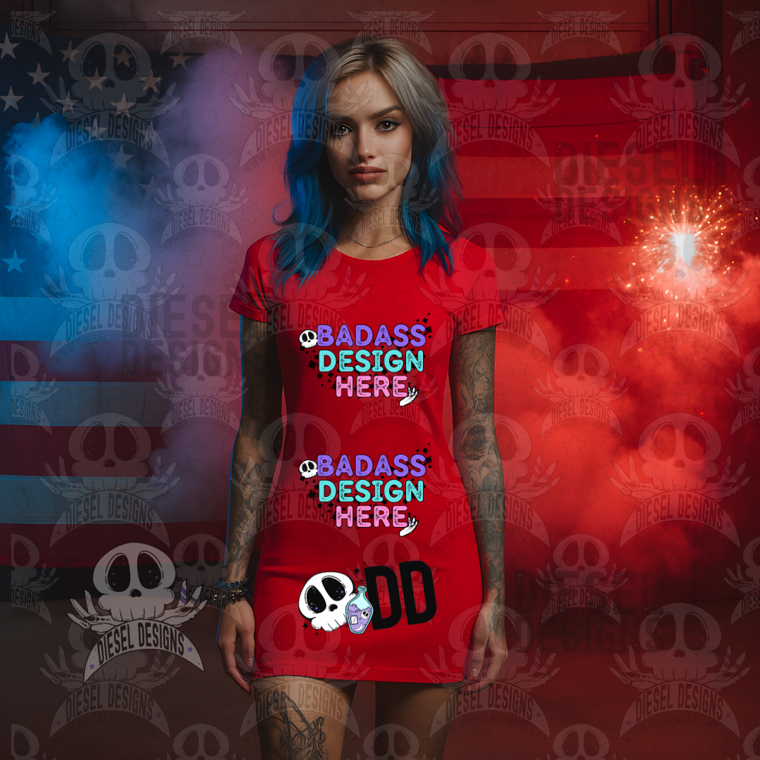 Star Spangled Dresses Mock Up Bundle | AI Assisted Mock UP | PNG | Bundle