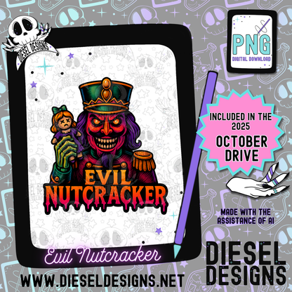 Evil Nut Cracker PNG  | 300 DPI | Transparent PNG | Digital File Only