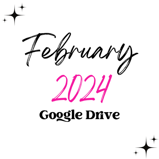 February 2024 Google Drive | 300 DPI | Transparent PNG | Seamless | Tumbler Wraps | Clipart