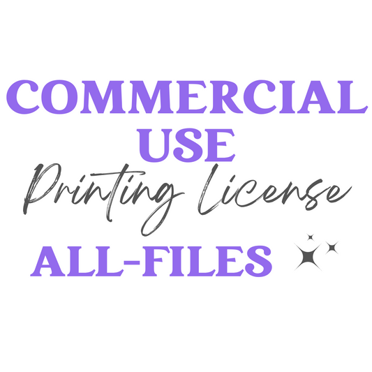 Commercial Use | Printing License | ALL Designs |
