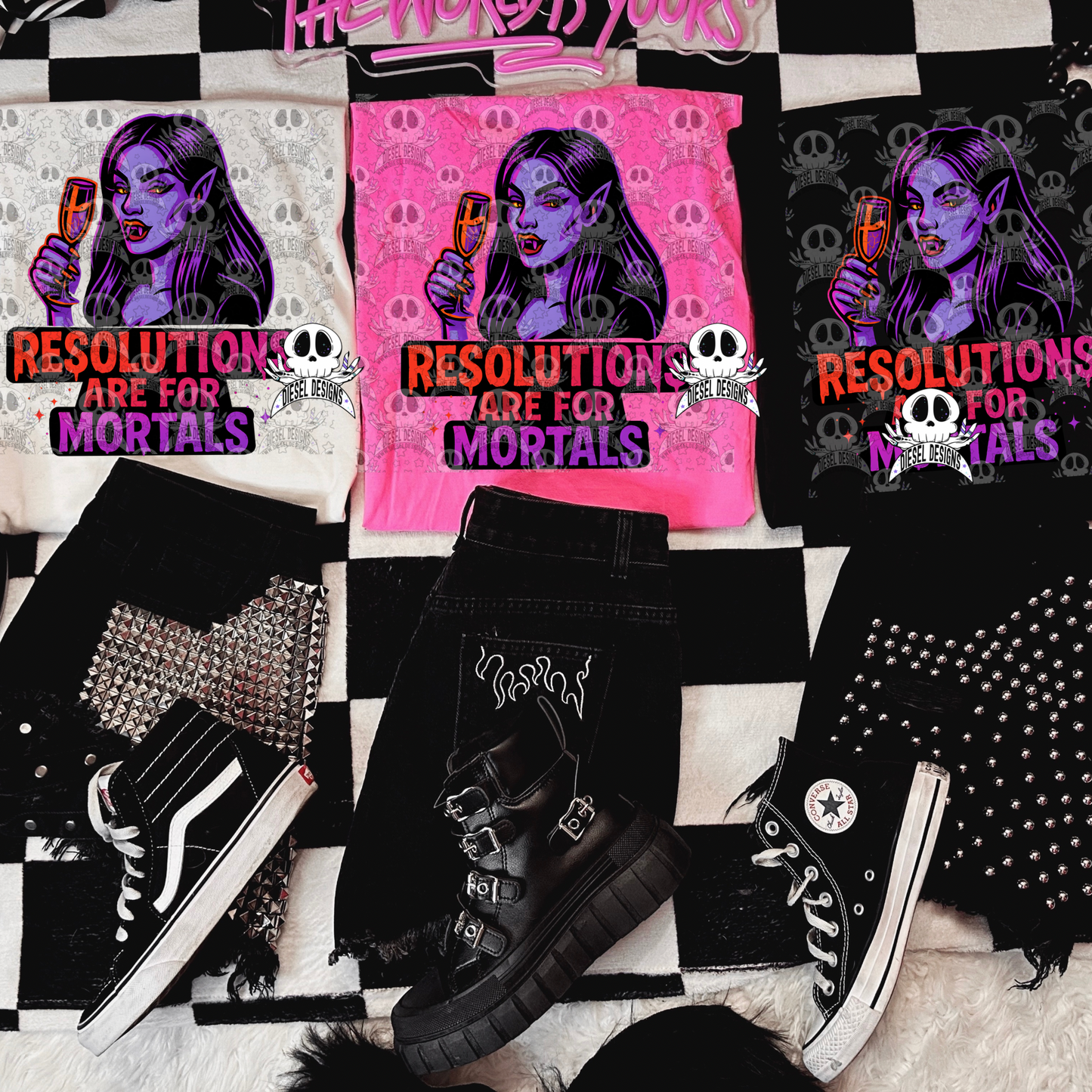 New Year Resolutions Bundle | 300 DPI | PNG | Bundles | Digital File Only