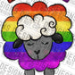 Pride Rainbow Sheep | 300 DPI | Transparent PNG