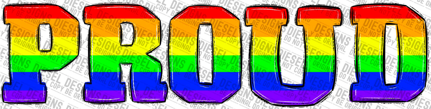 Pride Proud | 300 DPI | Transparent PNG