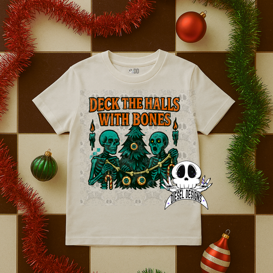 Deck The Halls With Bones PNG  | 300 DPI | Transparent PNG | Digital File Only