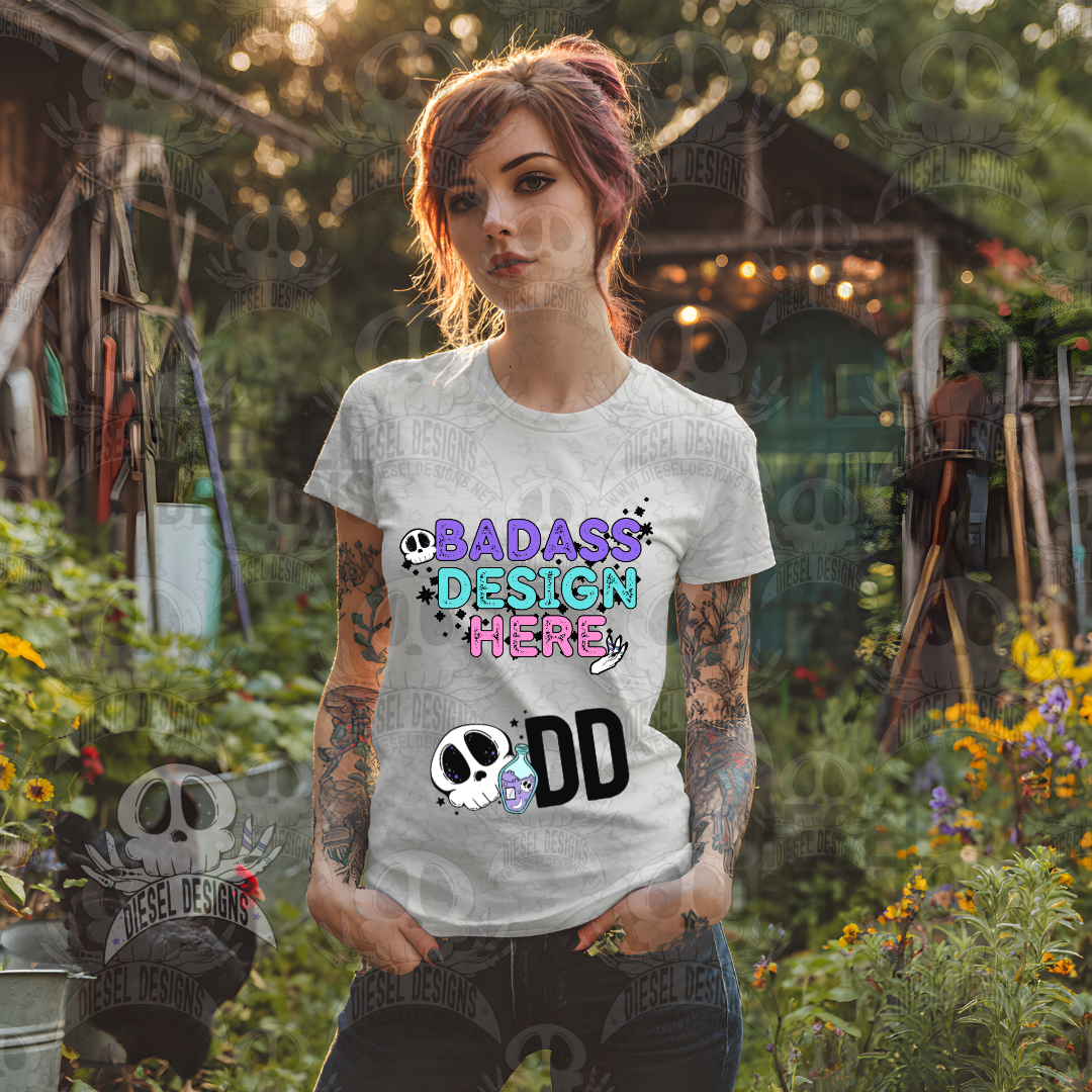 Garden Themed Tshirt Mock Up Set | AI Assisted Mock UP | PNG | Set