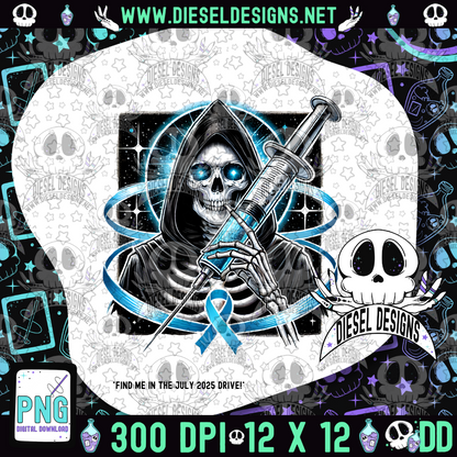 July 2025 Monthly Google Drive | 300 DPI | Transparent PNG | Seamless | Tumbler Wraps | Clipart