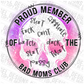 Bad Moms Club - Cuss Words | 300 DPI | Transparent PNG