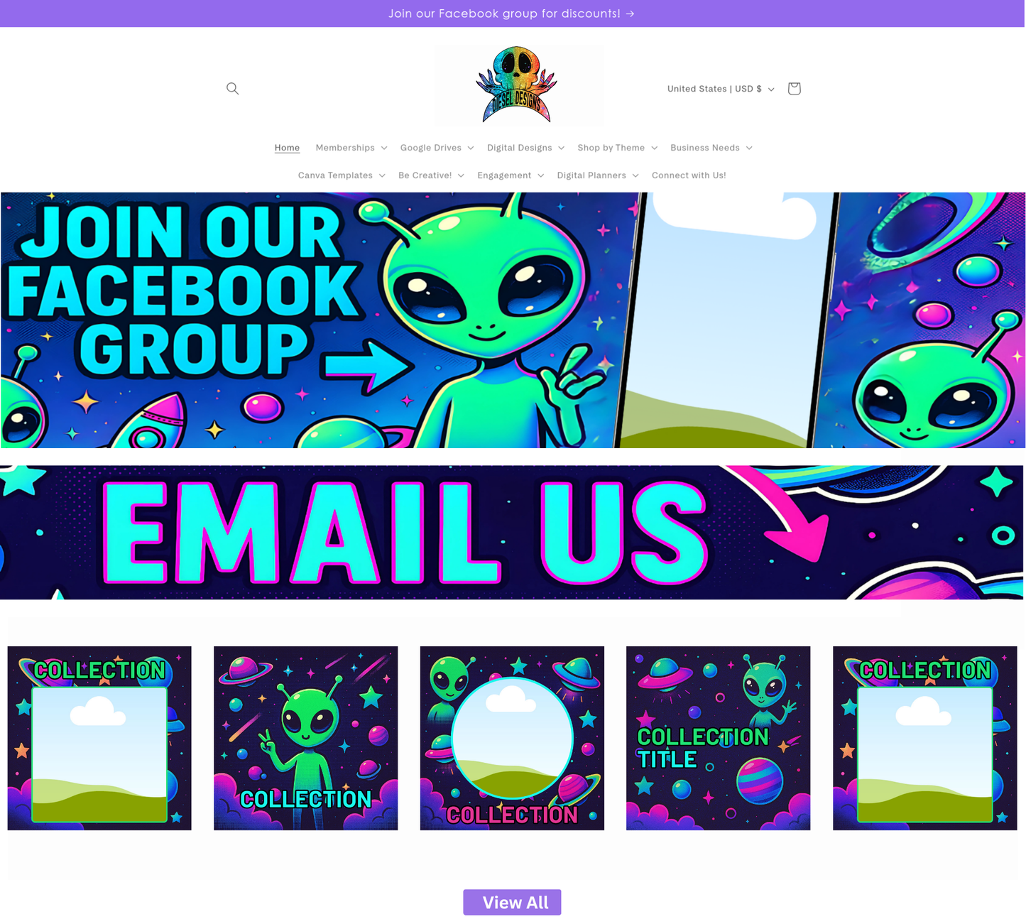 Outerspace Website Kit | Website Kits | Editable graphics included | Edit In Canva