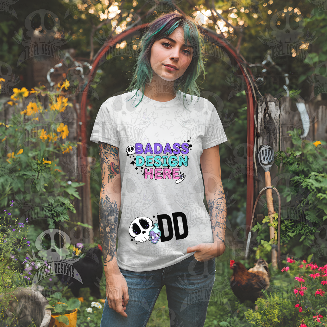 Garden Themed Tshirt Mock Up Set | AI Assisted Mock UP | PNG | Set