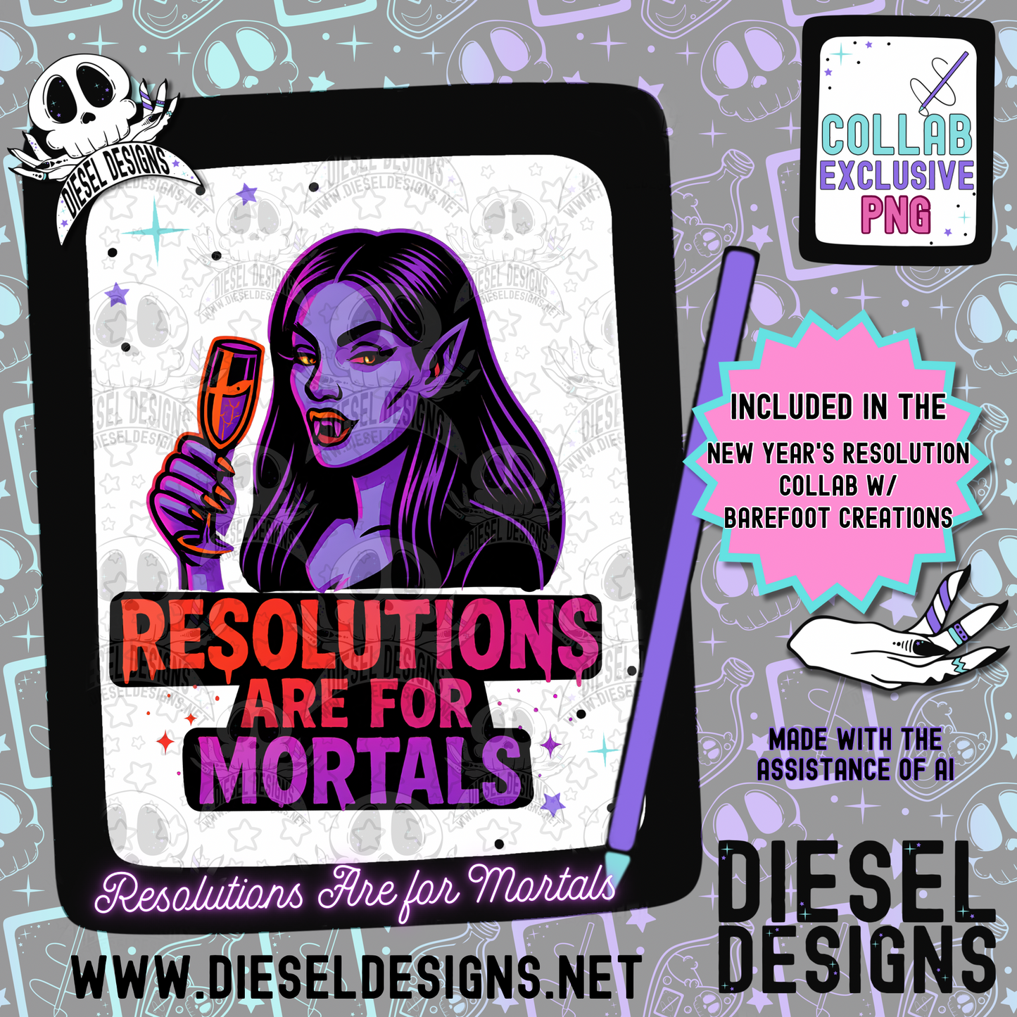 New Year Resolutions Bundle | 300 DPI | PNG | Bundles | Digital File Only