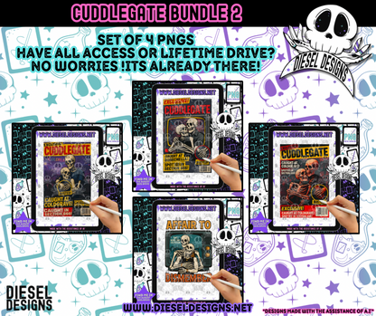 Cuddlegate Bundle 2  | 300 DPI | Transparent PNG | Digital File Only | Bundle