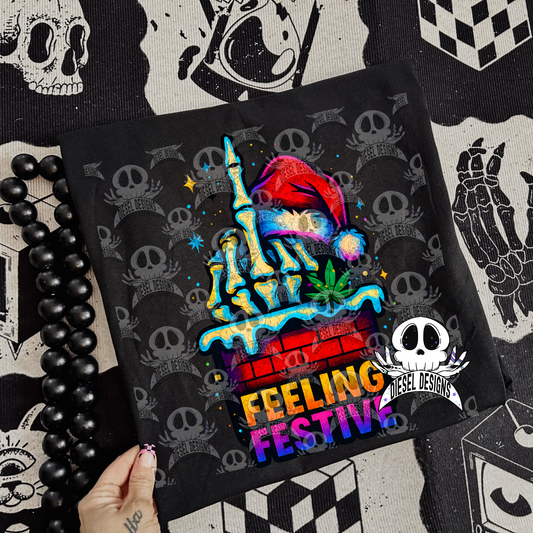 Feeling Festive PNG  | 300 DPI | Transparent PNG | Digital File Only