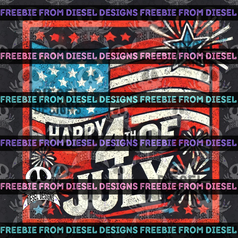 4th Of July Social Media Graphic Freebie 1 | PNG | Freebie | Facebook | Instagram