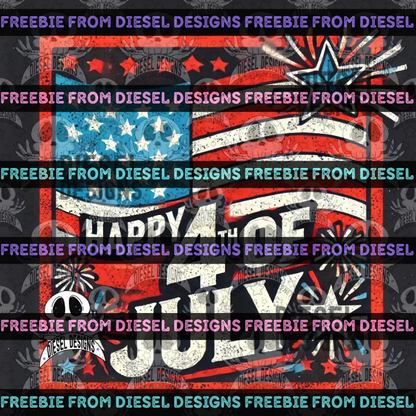 4th Of July Social Media Graphic Freebie 1 | PNG | Freebie | Facebook | Instagram