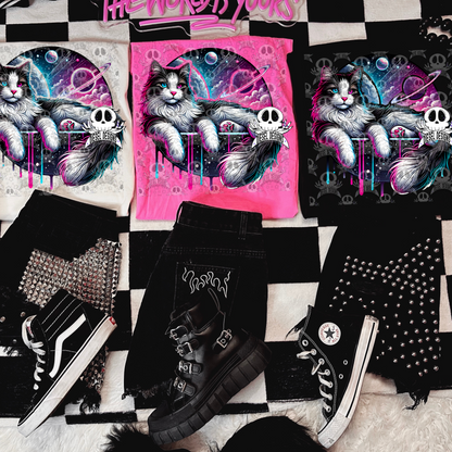 Galaxy Compfy Cat V2 PNG  | 300 DPI | Transparent PNG | Digital File Only