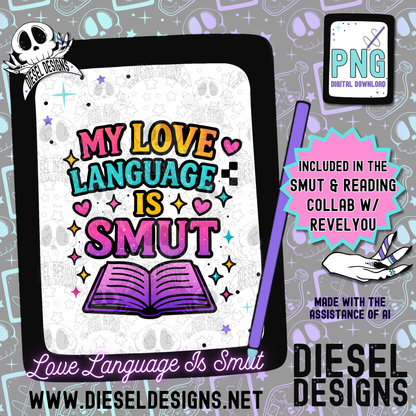 Smut And Reading Collab With RevelYou Design Co | 300 DPI | PNG | Tumbler Wraps | Libby Wraps | Collab | Digital File Only