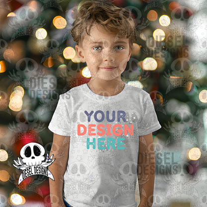Christmas Cuties White Tshirt Mock Up Set | AI Assisted Mock UP | PNG |