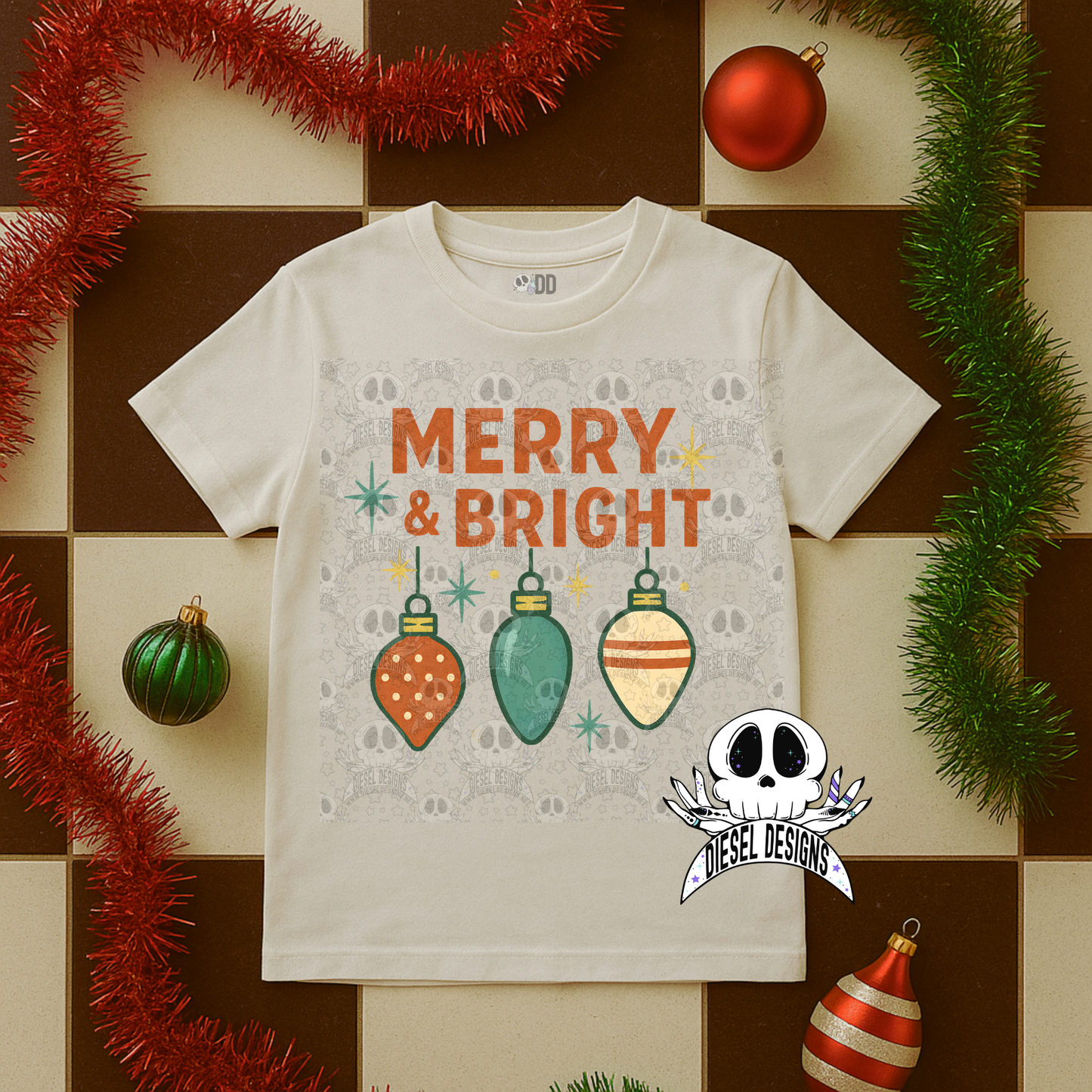 Retro Christmas PNG Bundle  | 300 DPI | Transparent PNG | Digital File Only | Bundle