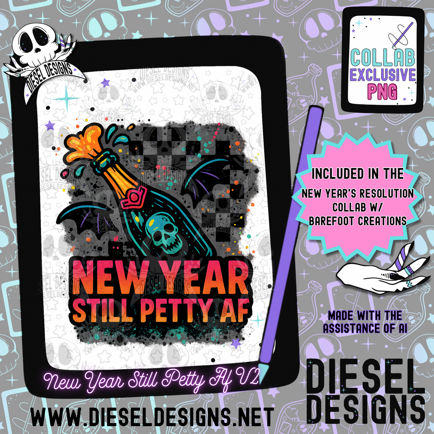New Year Resolutions Bundle | 300 DPI | PNG | Bundles | Digital File Only