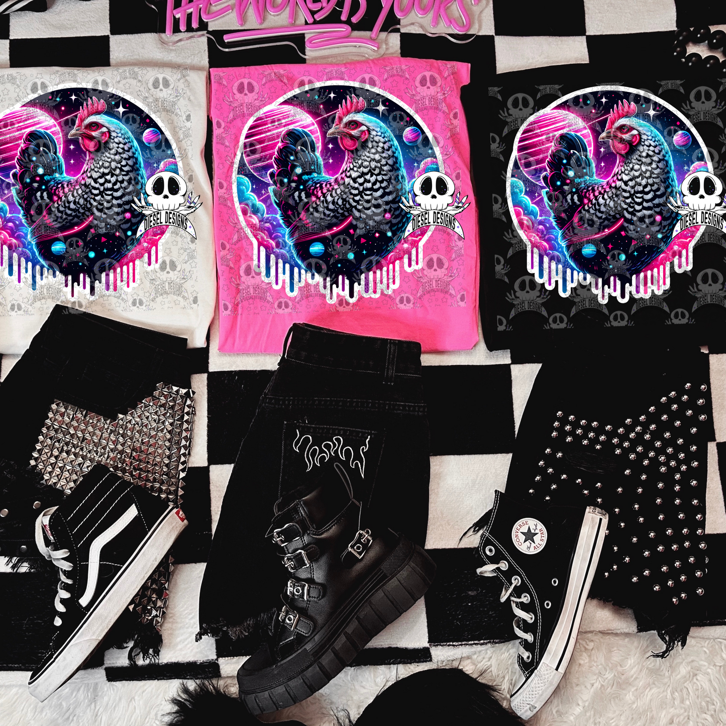 Galaxy Chicken V2 PNG  | 300 DPI | Transparent PNG | Digital File Only