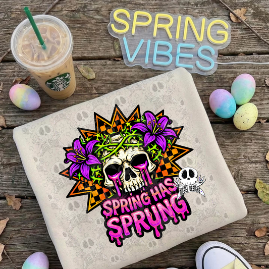 Spring Has Sprung PNG  | 300 DPI | Transparent PNG | Digital File Only