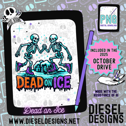 Dead On Ice PNG  | 300 DPI | Transparent PNG | Digital File Only