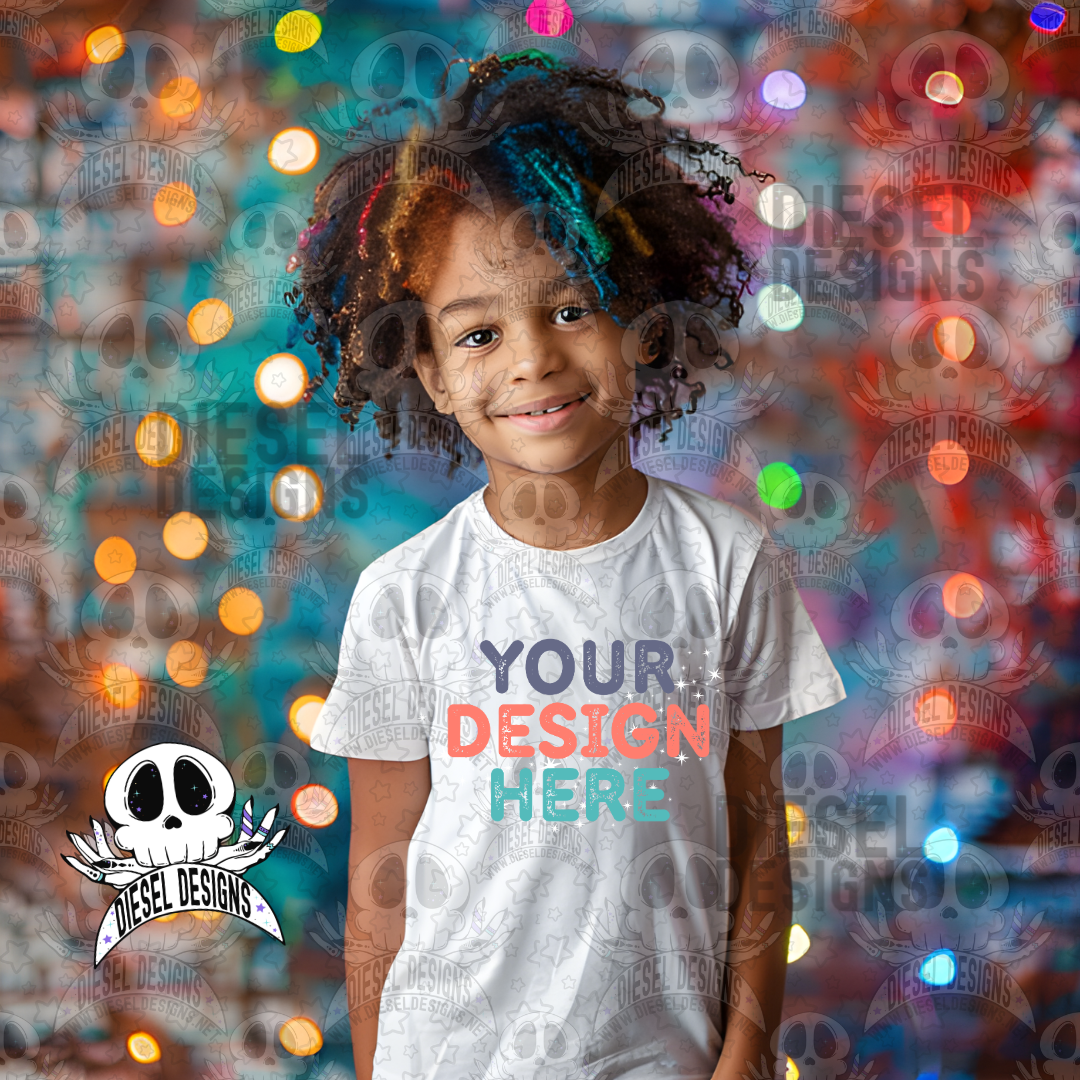 Christmas Cuties White Tshirt Mock Up Set | AI Assisted Mock UP | PNG |