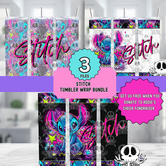 Blue Monster Cheer Fundraiser For Addie Tumbler Wrap Pack