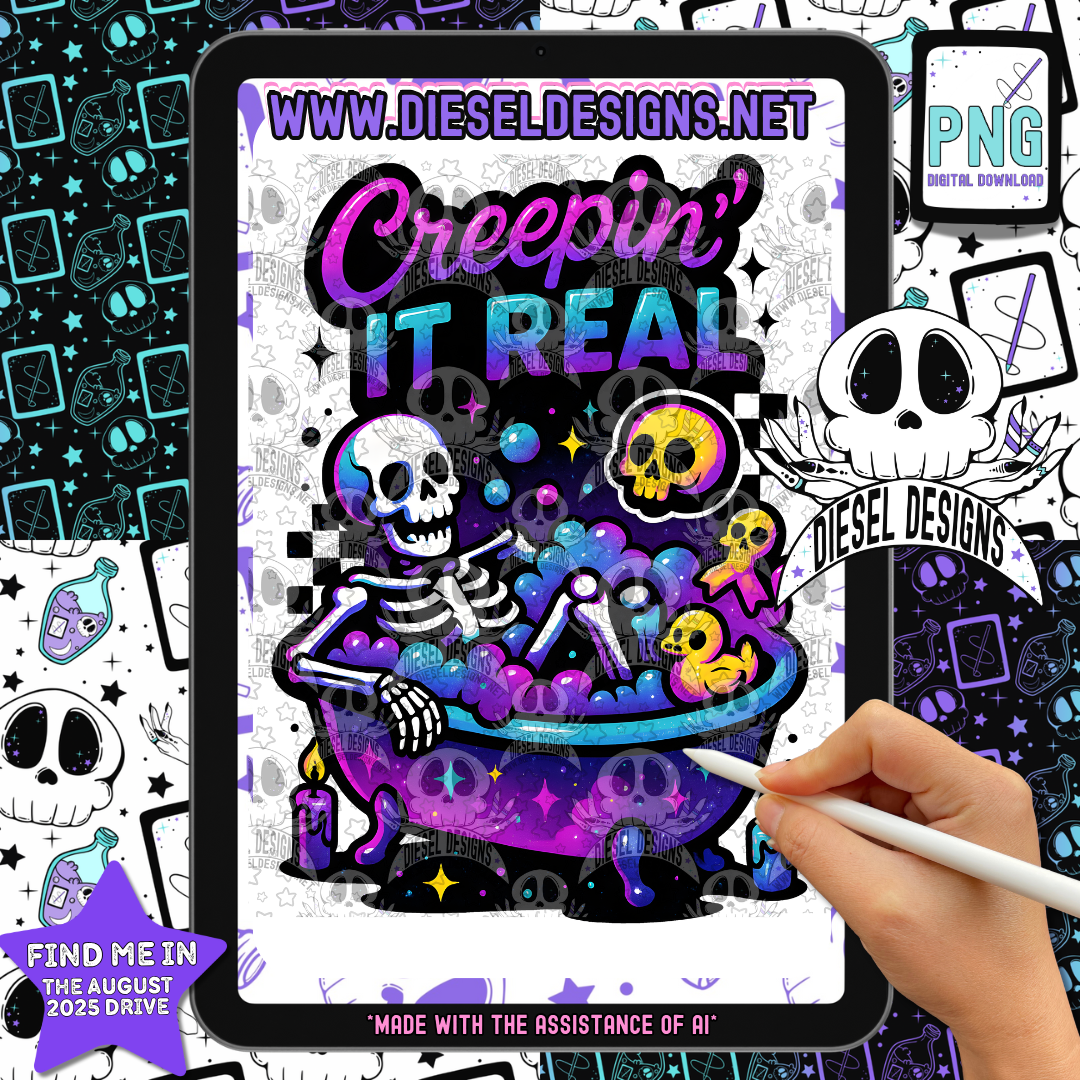 Creepin’ It Real PNG  | 300 DPI | Transparent PNG | Digital File Only