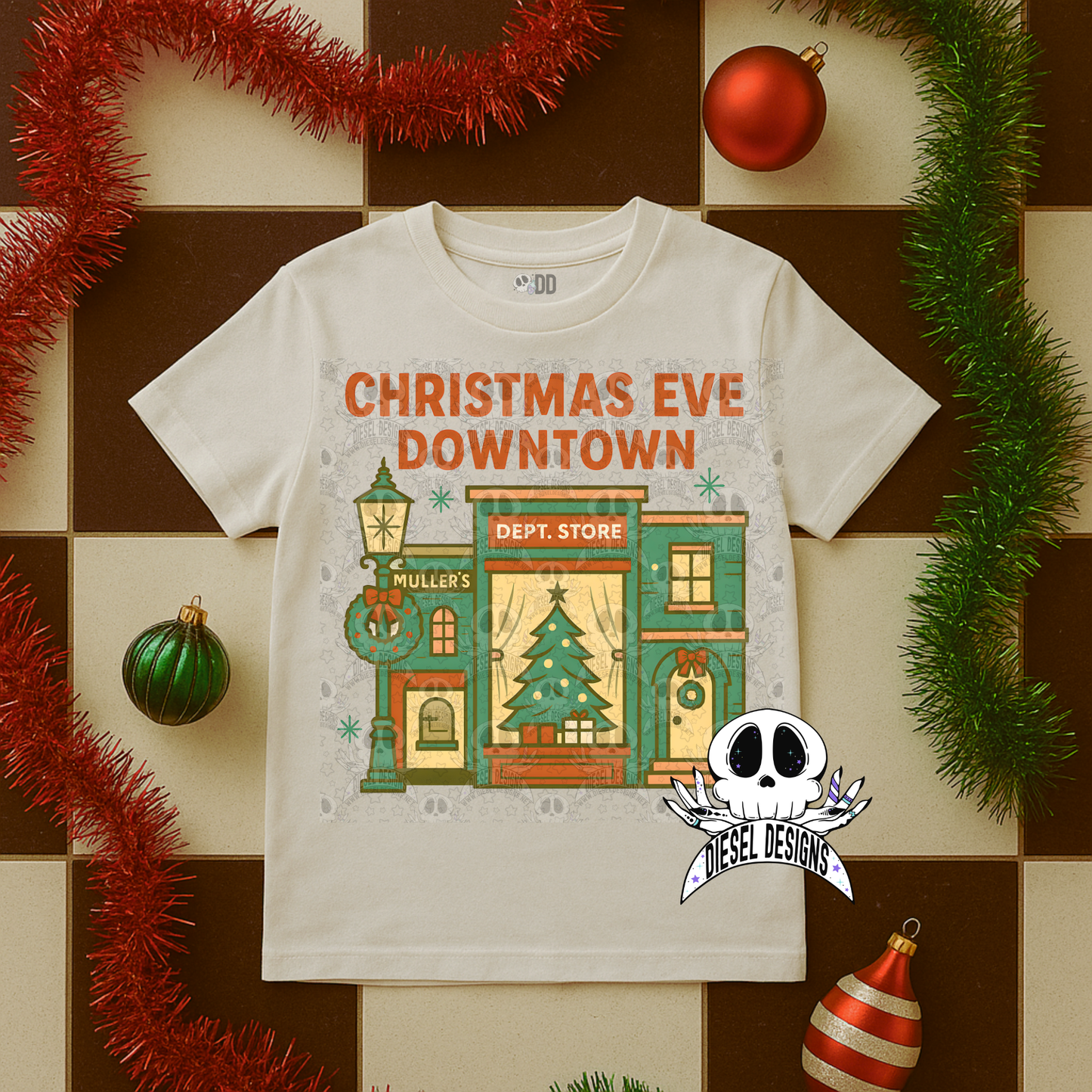 Retro Christmas PNG Bundle  | 300 DPI | Transparent PNG | Digital File Only | Bundle