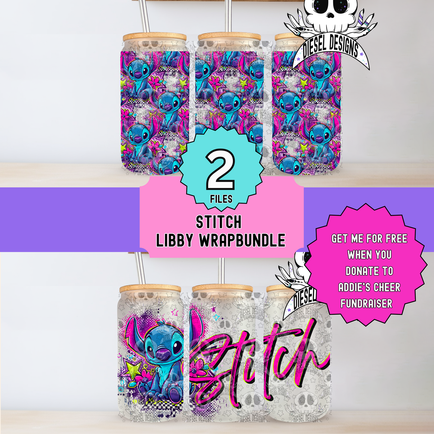 Blue Monster Cheer Fundraiser For Addie Libby Wrap Pack