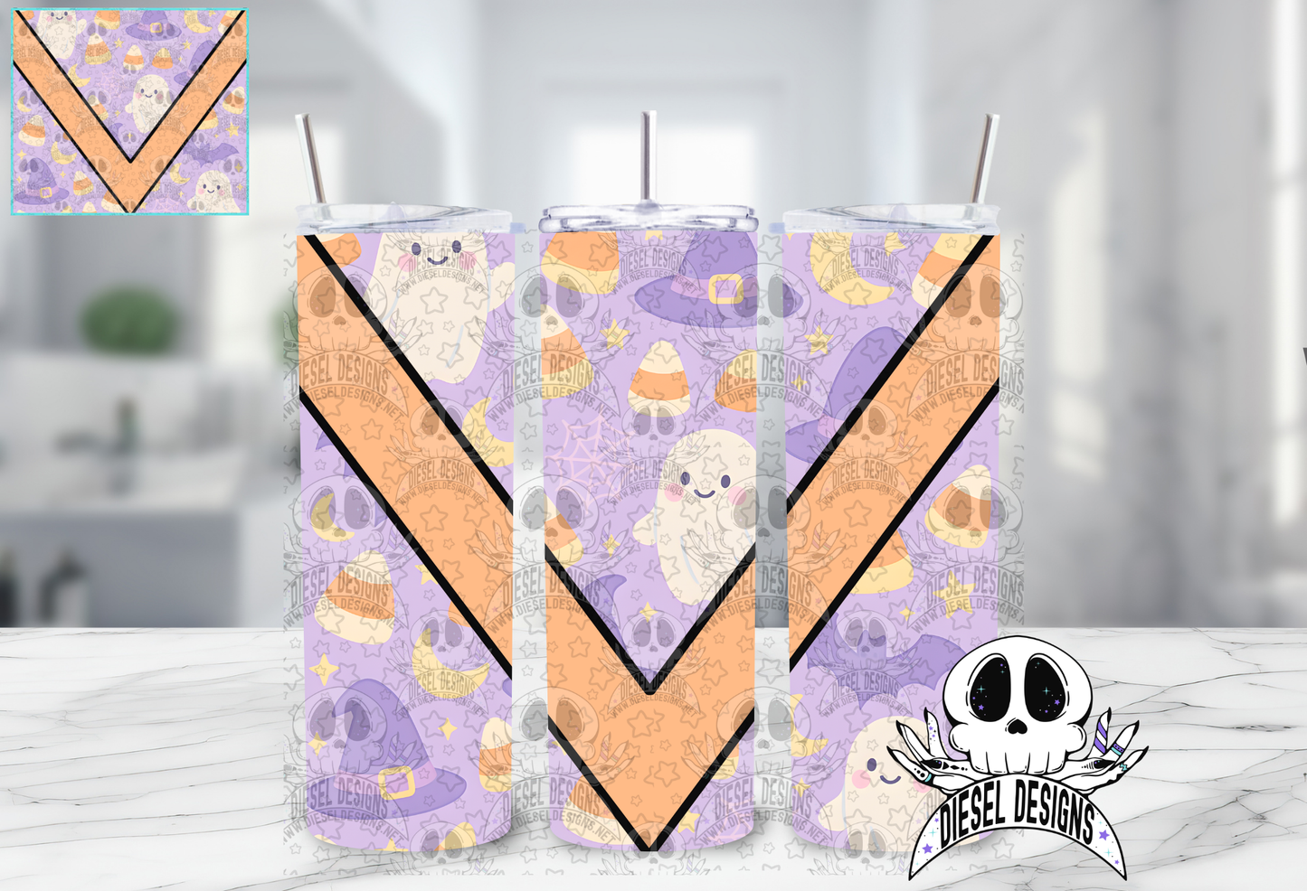 Cute Ghosts Tumbler | 20oz. Tumbler Wrap | 300 DPI | Digital File Only