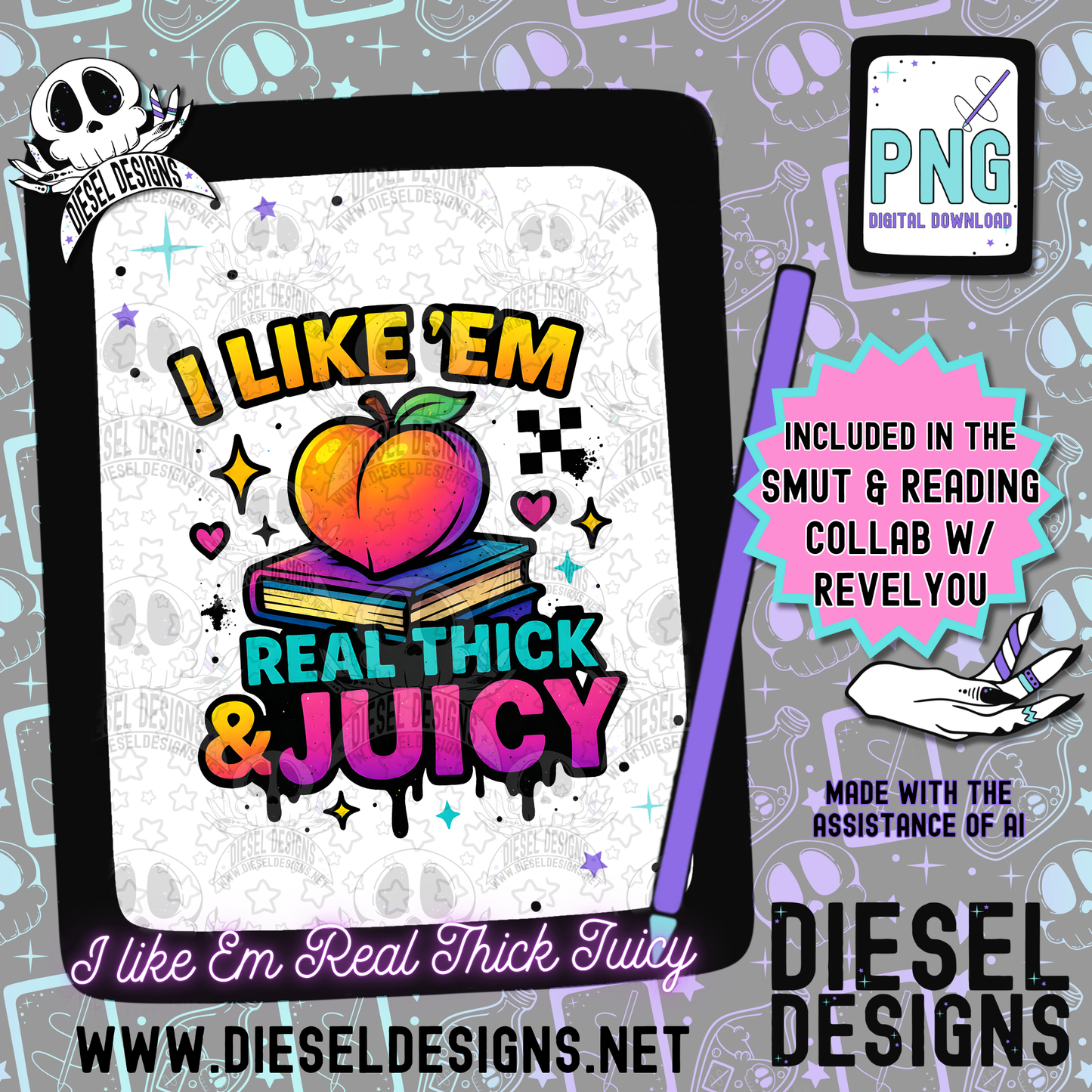 Smut And Reading Collab With RevelYou Design Co | 300 DPI | PNG | Tumbler Wraps | Libby Wraps | Collab | Digital File Only