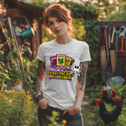 Seed Packet Hoarder PNG  | 300 DPI | Transparent PNG | Digital File Only