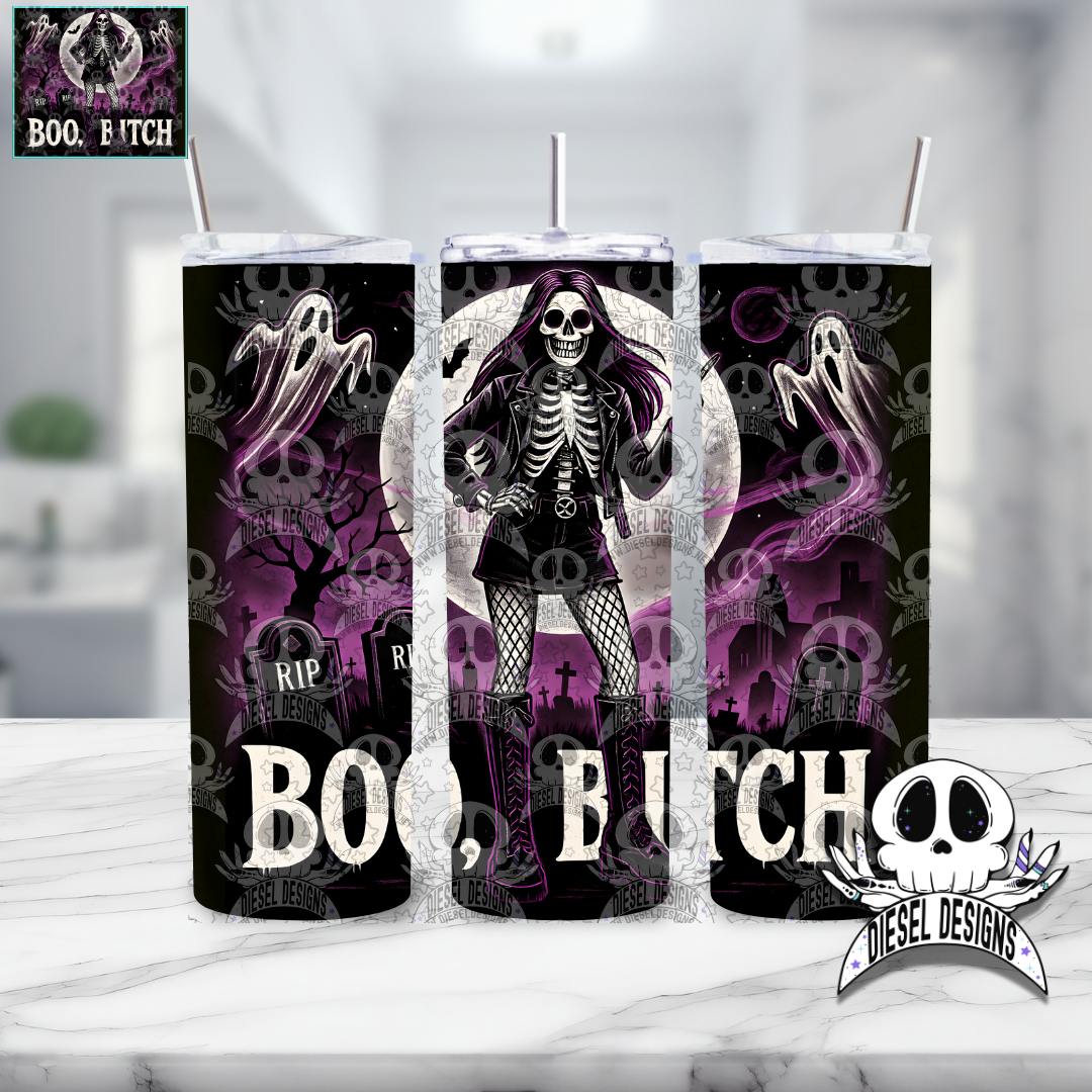 Boo Bitch Tumbler | 20oz. Tumbler Wrap | 300 DPI | Digital File Only