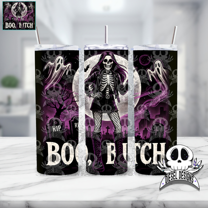 Boo Bitch Tumbler | 20oz. Tumbler Wrap | 300 DPI | Digital File Only