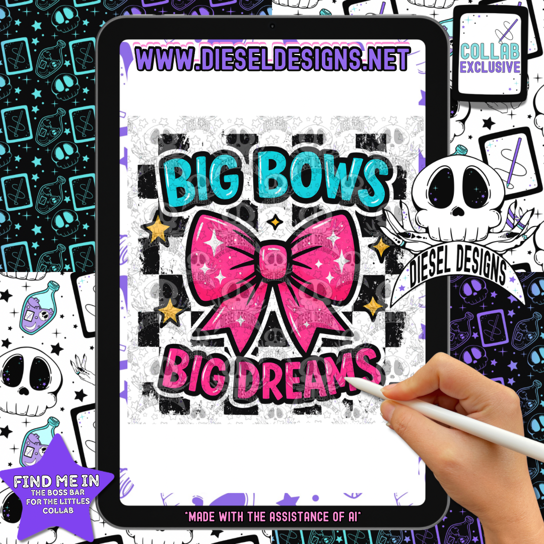 For The Littles The Boss Bar Collab | 300 DPI | PNG | Seamless | Tumbler Wraps | Collab | Digital File Only