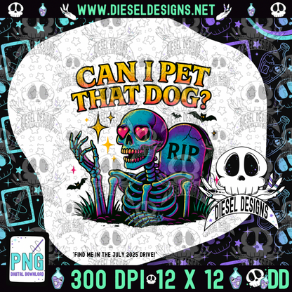 Can I Pet That Dog? PNG  | 300 DPI | Transparent PNG | Digital File Only