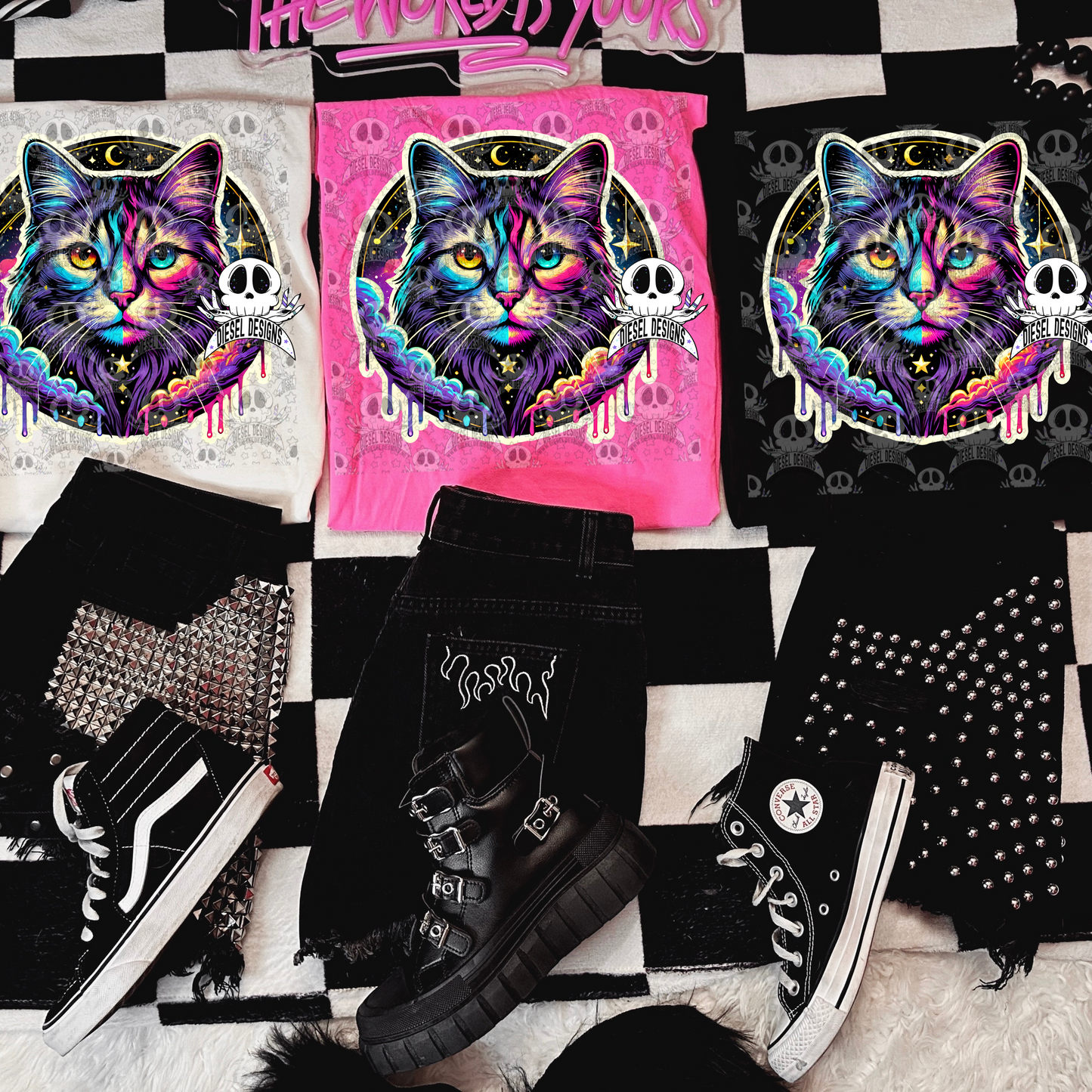 Galaxy Cat V3 PNG  | 300 DPI | Transparent PNG | Digital File Only